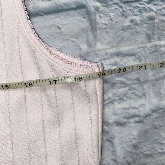 Liz Claiborne women M/L floral print tank top & shorts pajama set light pink - Picture 11 of 13